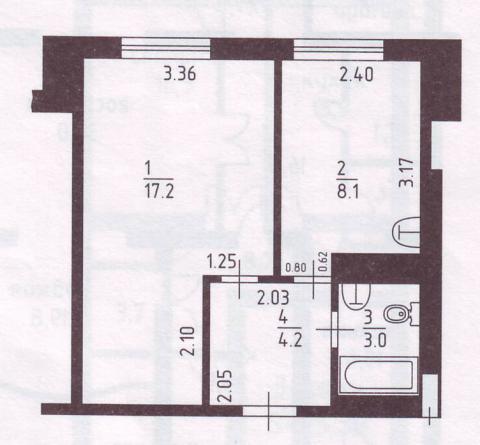 Ташкентская планировка квартиры 1 комнатная