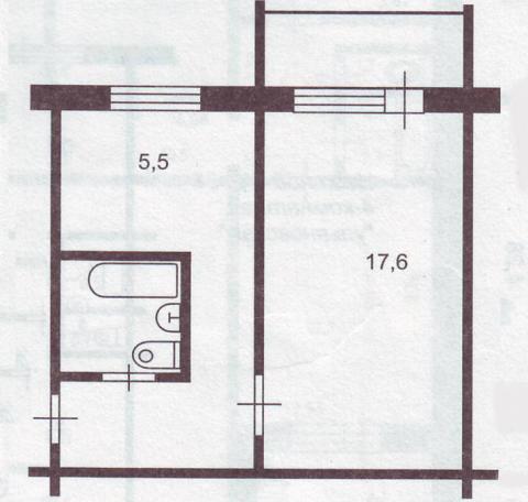 Хрущевская планировка квартиры 1 комнатная