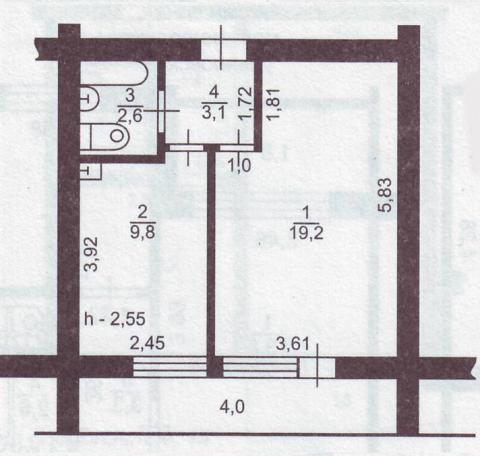 Ленинградская планировка квартиры 1 комнатная 16 этажный дом