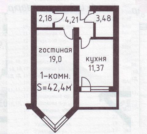 Планировка квартиры 8 квартал 1 комнатная 5 этажный дом