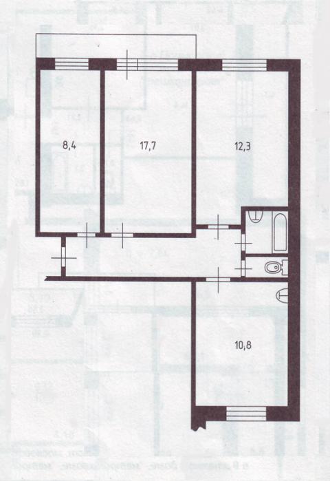 Ульяновская планировка квартиры 3 комнатная